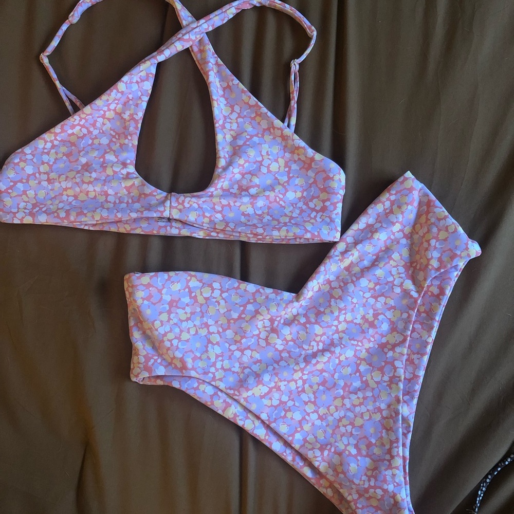SKATIE swim Jasmine top and Melly bottom in muskoka print